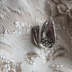 Sterling silver spoon ring
